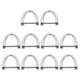 thumbnail image 1 of Miangastore Anneaux en Forme de D Argent 10 Pcs 1.0 Po 0.8 Po 0.2 Po, 1 of 9