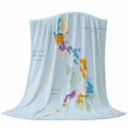 thumbnail image 6 of Colorful Map Blanket Soft Cozy Warm Throw Blanket for Couch, Plush Fuzzy Flannel Fleece Blankets for Sofa, Modern Abstract Minimalist Illustration Art Bed Blankets Lightweight Gifts for Men, 32"x48", 6 of 9
