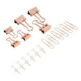 thumbnail image 4 of Small Binder Clips, Office Supplies Paper Clips Colored Metal Multipurpose  For Sketching For Office Rose Gold, 4 of 8