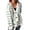White, variant on Cardigan for Women, Fall Winter Retro Loose Stripe Cardigan Long Length Knit Open Front Sweater with Single Buttons Casual No Hood Outerwear Womens Winter Coat