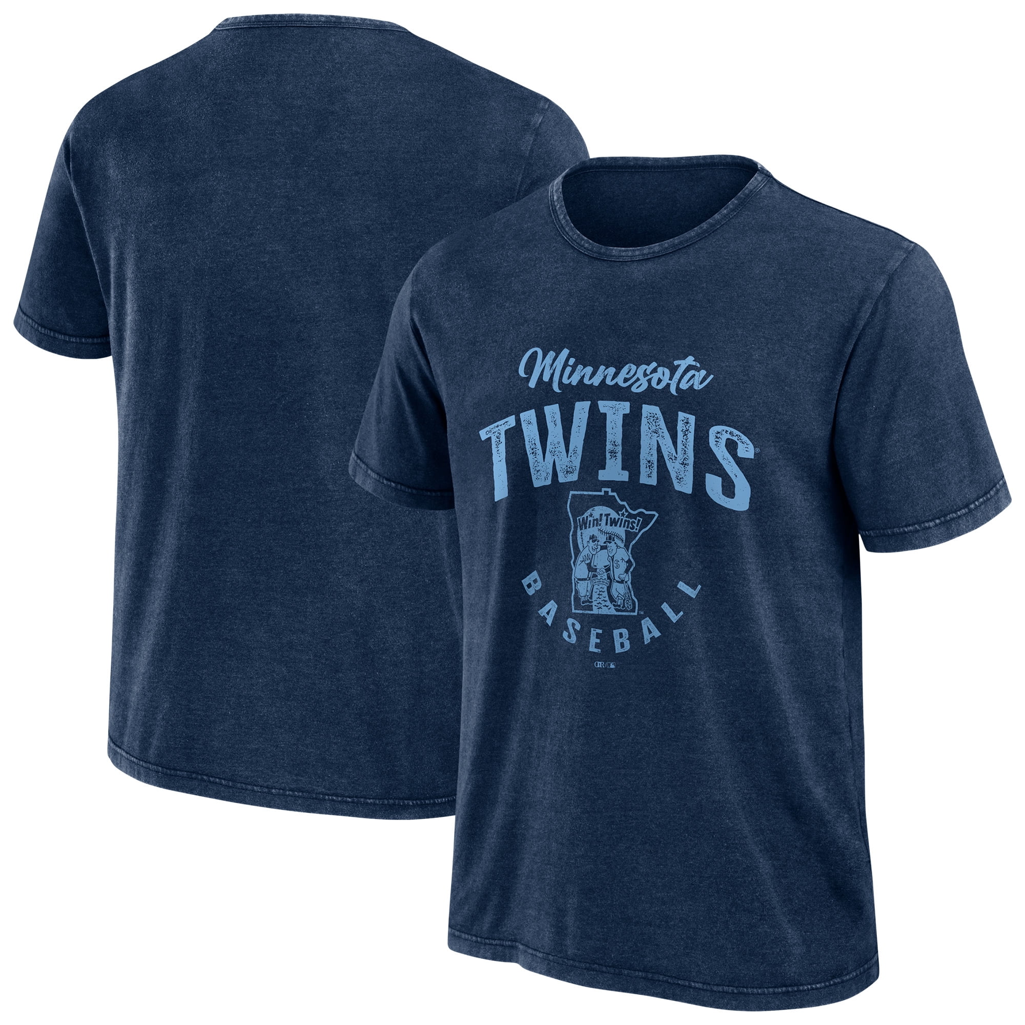Men's Darius Rucker Collection by Fanatics Navy Minnesota Twins Cooperstown Collection Washed T-Shirt