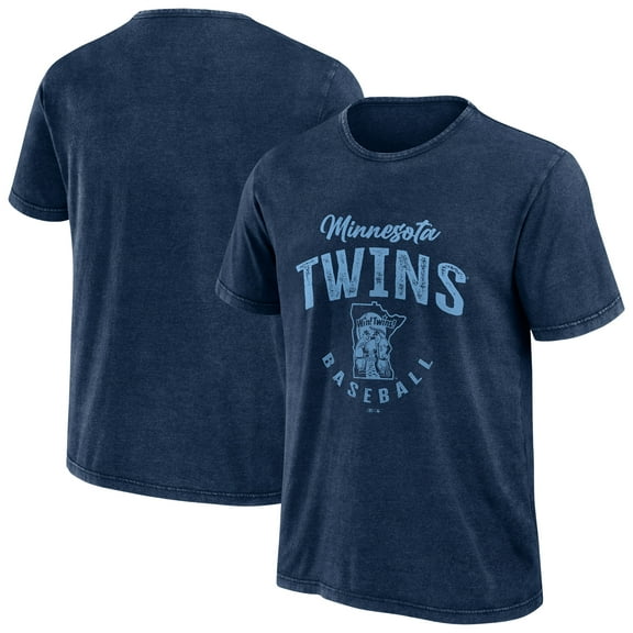 Men's Darius Rucker Collection by Fanatics Navy Minnesota Twins Cooperstown Collection Washed T-Shirt