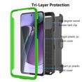 thumbnail image 2 of Tiflook Motorola Moto G 5G (2023 Only) / XT2313 Case Holster, Shock Absorbing [Built-in Screen] [Kickstand Locking Belt] Carrying Secure Swivel Defender Full Body Cover Green, 2 of 5