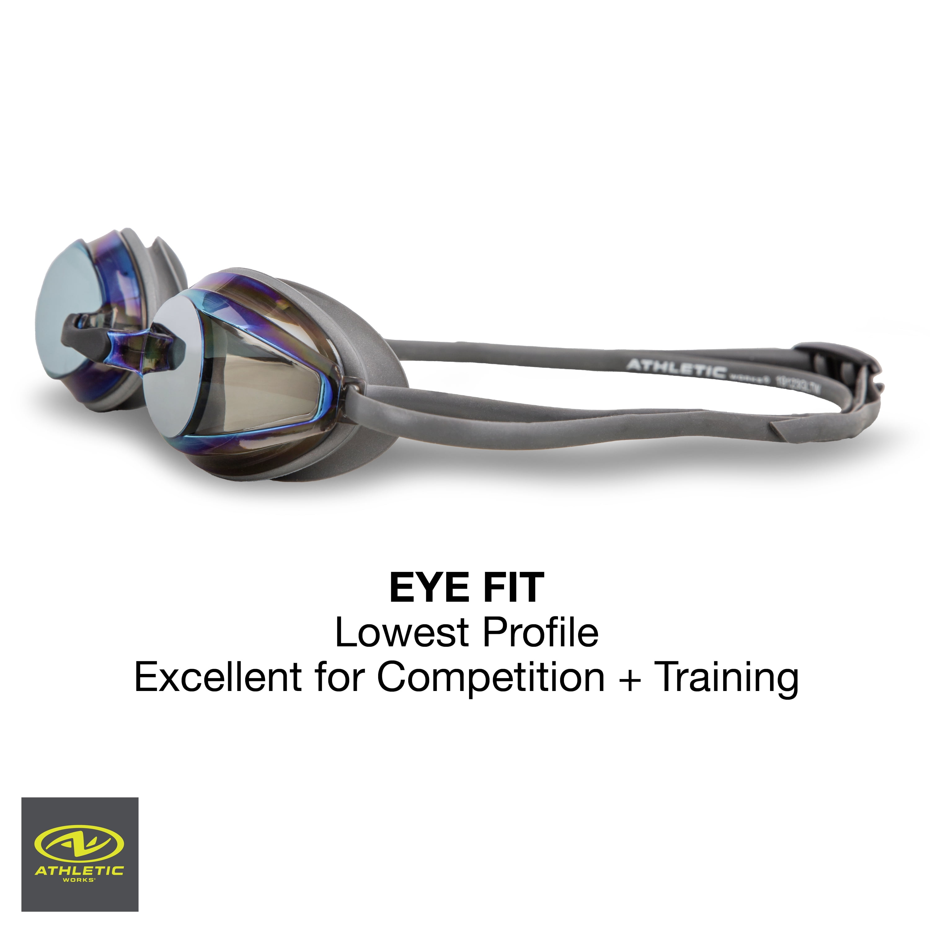 Athletic Works Adult Racing Goggle, Blue