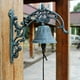 thumbnail image 2 of Timbre de puerta de hierro fundido antiguo, campana de mano para jardín, decoraciones para puerta de pared, interior y exterior JAMW Sencillez, 2 of 5