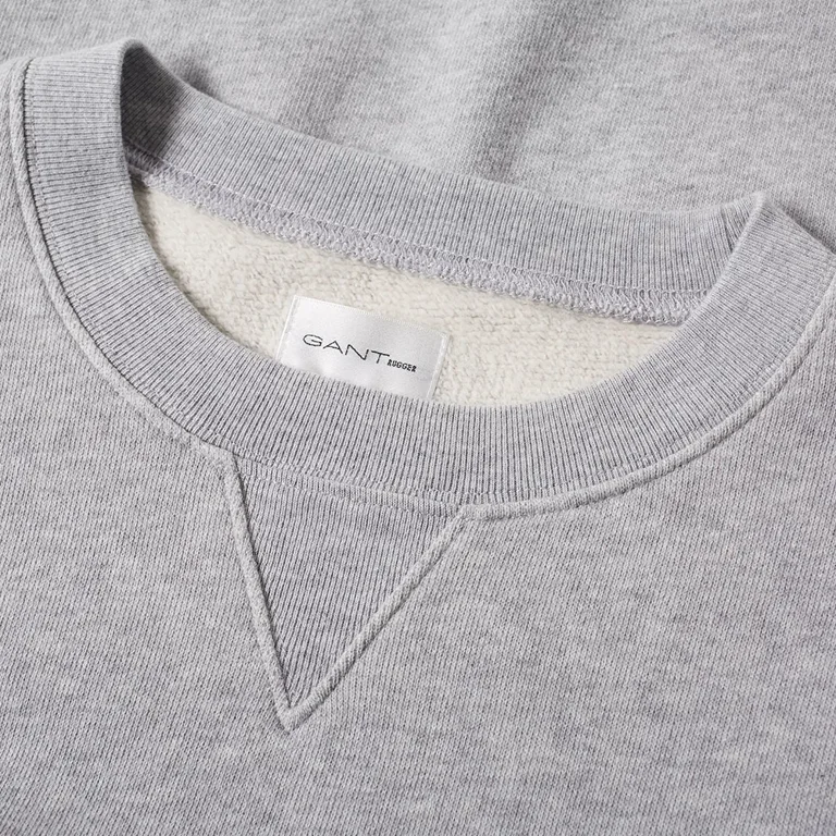 Gant Rugger Men's The Sweat Sweatshirt (206130), Light Grey