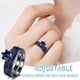 thumbnail image 5 of Anillos apilables Blue Manriver para mujer circonitas con piedras preciosas y diamantes de imitación tamaño 5-12 azul 77, 5 of 5