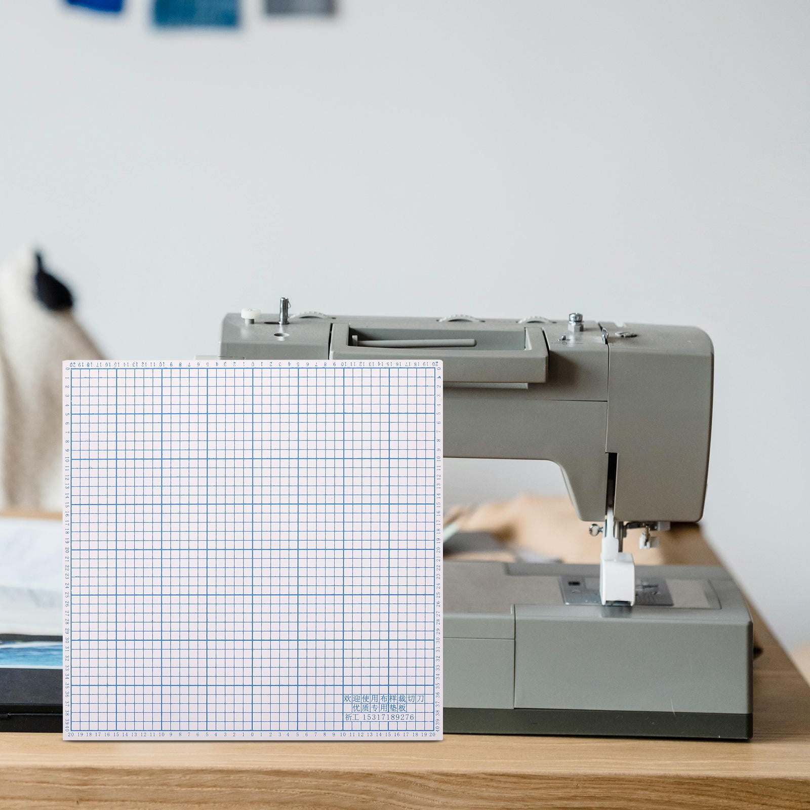 OUNONA High Hardness PVC Fabric Cutting Mat with Precision Grid for Sewing Machine and Cutter Accessories