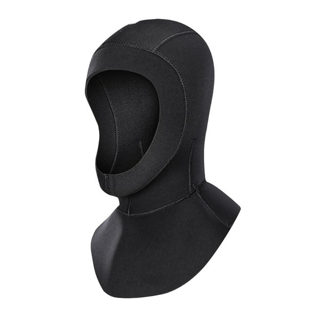 Wosthever Gorro de buceo de 3MM, gorro térmico elástico para la cabeza, traje de neopreno negro para esnórquel, equipo de esnórquel para natación de Deportes acuáticos Negro S Wosthever OD029072-01