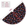 thumbnail image 3 of Rocae Animal Paw 1 for Christmas Tree Skirt with Pom Pom Trim for Holiday Party for Holiday Home Decor Indoor Outdoor-48", 3 of 7