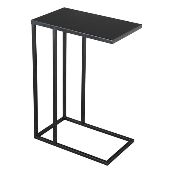 HomeRoots 556549 24 in. Black Iron Abstract End Table