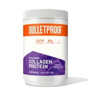 Chocolate Collagen Protein Powder with MCT Oil, 19g Protein, 9.3 Oz, Bulletproof Collagen Peptides and Amino Acids for Healthy Skin, Bones and Joints