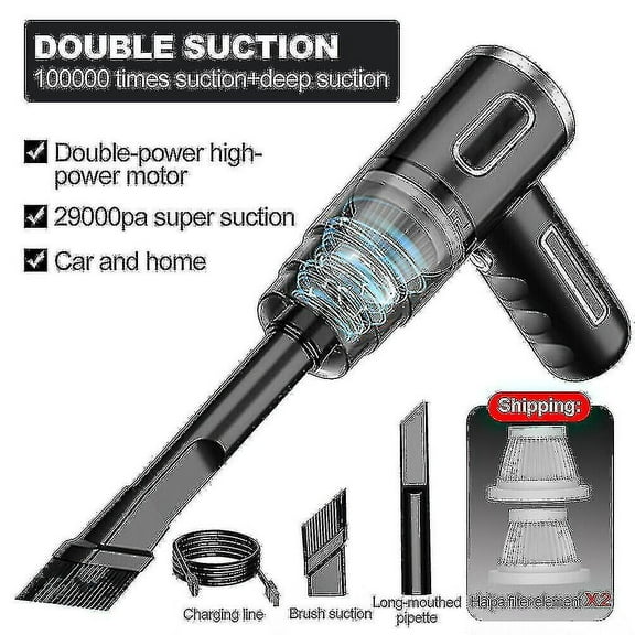29000pa Powerful Car Vacuum Cleaner Wet/dry Cordless Strong Suction Handheld Yaying Shop