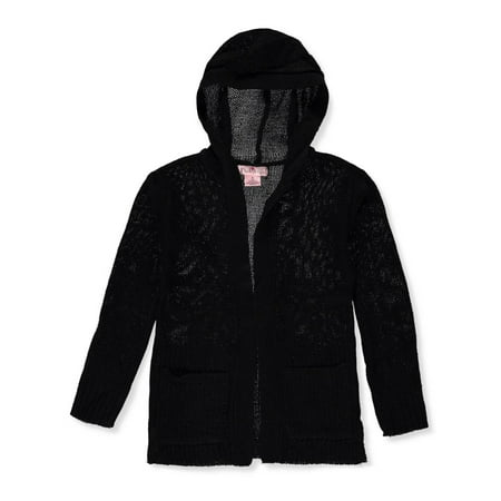 - Pink Angel Girls' Hooded Cardigan