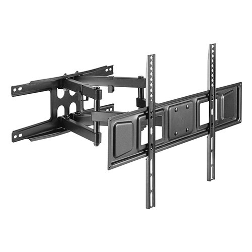 Full-Motion Dual-Arm TV Wall Mount: 37"-80" Screens