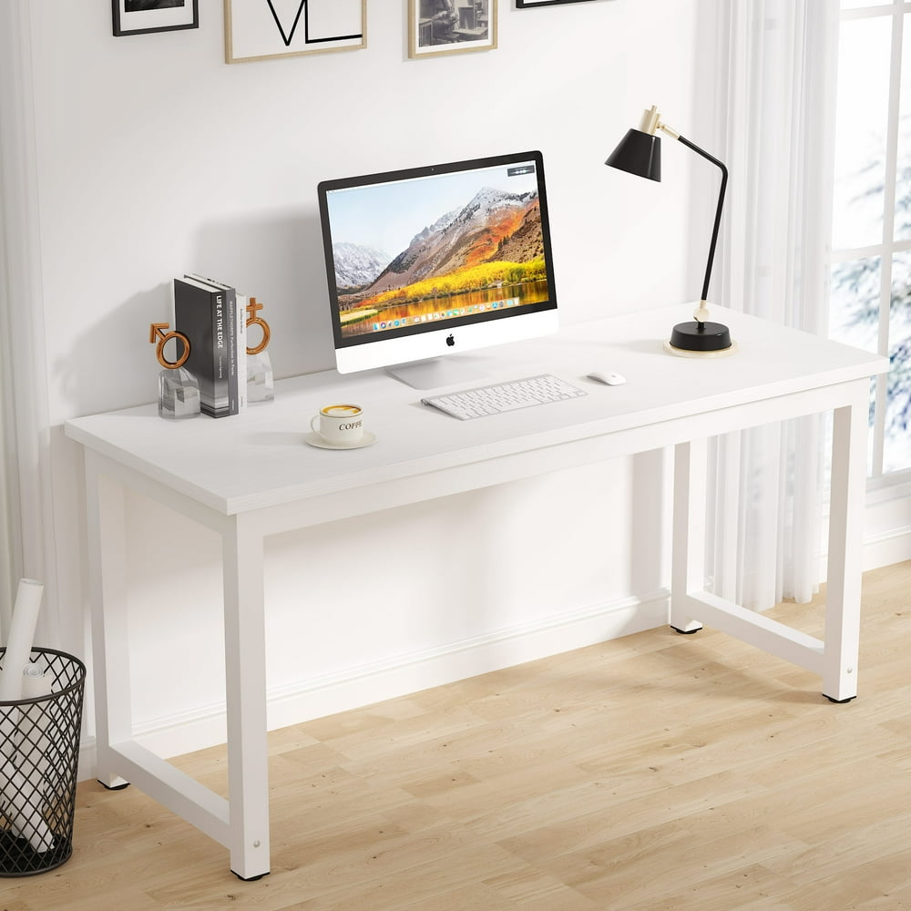 Tribesigns 63" Large Computer Desk, Modern Simple Style Study Writing