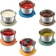 thumbnail image 1 of Recipientes herméticos para aderezo de ensaladas de 50 ml, paquete de 6 con tapas: perfectos para salsas, bocadillos y loncheras para llevar, 1 of 5