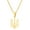 Gold, variant on Fashion Ukraine National Necklace Stainless Steel Geometric Pendant Necklace Comfortable to Wear