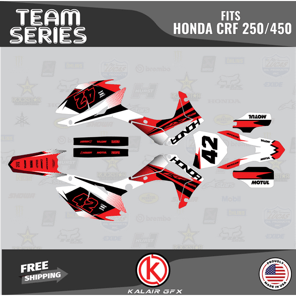 Kalair GFX Graphics Kit for Honda CRF450R (2013-2016) Team Series