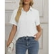 thumbnail image 2 of Blusa de mujer Camisas de cuello en V Blusas elegantes de manga larga Camisa de gasa, 2 of 6