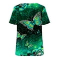 thumbnail image 4 of Puntoco - Camiseta con estampado de moda para mujer, blusa de manga corta con cuello en V, tops casuales Puntoco Puntoco-2115, 4 of 5