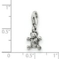 thumbnail image 2 of Fancy Bead White Sterling Silver Themed 21.82 mm 8.18 Reflections Teddy Bear Click-On For Bead, 2 of 3