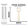 thumbnail image 2 of Unfinished Wood Bottle Opener Shape | DIY Craft Cutout 20" / 1/2", 2 of 3
