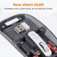 thumbnail image 4 of Souris Transparente, Souris Ergonomique Portable, BT1 BT2 Souris Transparente Rechargeable Réglable en Mode 3 GHz, 4 of 8