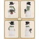thumbnail image 5 of Juego de adornos de muñeco de nieve brillante de resina para Navidad, decoración del hogar, regalos de Navidad, figuras de resina, 5 of 6