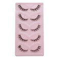thumbnail image 1 of Unique Bargains 5 Pairs 5D Full Strip Eyelash for Halloween Black, 1 of 1