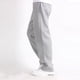 thumbnail image 3 of Pantalones rectos holgados informales para hombre - Pantalones cálidos con cintura elástica - Diseño liso otoño/invierno M-XXXL, 3 of 3