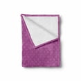 thumbnail image 2 of Mauve Soft Flannel Fleece Throw Blanket, Retro Polka Dot Background Nostalgic Large Spots Regular Vintage Pattern, Cozy Plush for Indoor and Outdoor Use, 50" x 60", Mauve Violet, by Ambesonne, 2 of 6