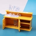 thumbnail image 4 of 1:12 conjunto de muebles de cocina para nevera accesorios para fotos decoración de cocina Hugo Mueble de TV de casa de muñecas, 4 of 10