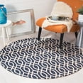 thumbnail image 2 of SAFAVIEH Cedar Brook Dubhan Geometric Cotton Area Rug, Navy/Ivory, 2'3" x 3'9", 2 of 9
