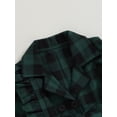 thumbnail image 5 of Wassery Toddler Girls Fall Dress Long Sleeve Lapel Button Plaid Print A-line Dress 6M 12M 18M 24M 2T 3T 4T Infant Baby Girls Clothes, 5 of 8