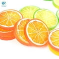 thumbnail image 5 of Deago 30PCS Fake Lemon Slice Artificial Fruit Highly Simulation Lifelike Model for Home Party Kitchen Decoration (Orange), 5 of 8