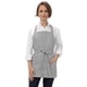 thumbnail image 1 of Delantal Chef Works Unisex Gris Ajustable con Tres Bolsillos, 1 of 5