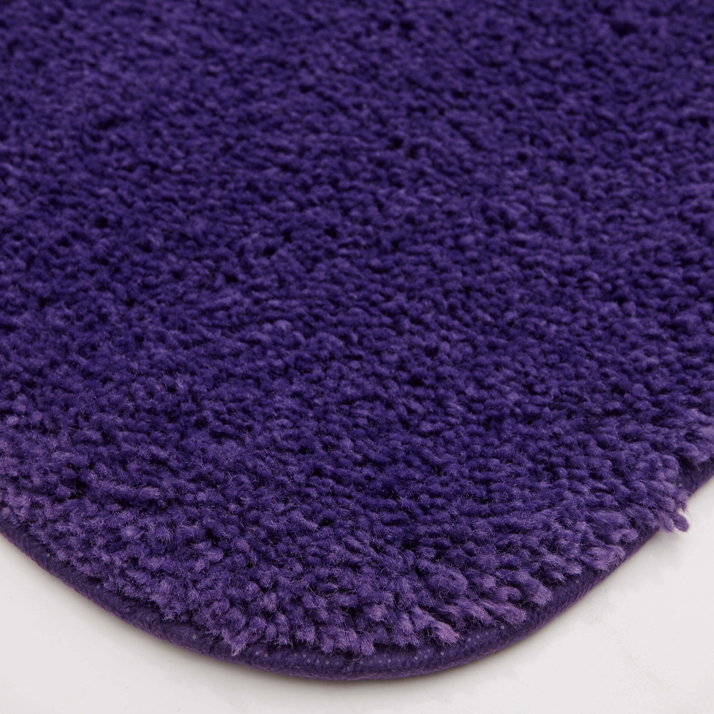 Mohawk Home Pure Perfection Nylon Bath Rug Contour, Plum 1'8" x 2'
