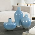 thumbnail image 3 of Uttermost Celestial Frost Blue Vases Set of 3, 3 of 4
