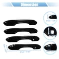 thumbnail image 3 of Unique Bargains 4 Pcs Cache-Poignée de Porte de Voiture pour Ford Explorer 2020-2022 Accessoires Extérieurs Noirs, 3 of 8