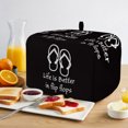 thumbnail image 2 of Toaster Cover 2 Slice, Dustproof Bakeware Oven Protector with Top Hook, Waterproof Small Kitchen Appliance Toasters Dust Cover, 11"x6"x8", 2 of 9