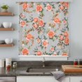 thumbnail image 5 of Red Rose Sheer Curtains 84 Inches Long, Farmhouse Romantic Botanical Floral Vines Light Filering Curtains, Breathable Simi Curtain Privacy Drapes for Living Room Bedroom Lightweight Window Treatment, 5 of 9