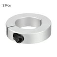 thumbnail image 3 of Uxcell Shaft Collar 1.38" Single Split Aluminum Clamping Collar Shaft Collars with Set Screw Silver Tone 2 Pack, 3 of 4