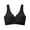 01-Black, variant on MINTREUS Women's Plus Size Tie-Front Everyday Bras for Women Wireless Bra Seamless T-Shirt Bra No Underwire Sleep Bra