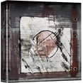 thumbnail image 3 of PixonSign Canvas Print Wall Art Abstract Grunge Circle Within Square Graffiti & Street Art Shapes Illustrations Modern Art Alternative Edgy Multicolor Dark for Living Room, Bedroom, Office - 16"x16", 3 of 5