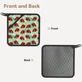 thumbnail image 2 of Pofeuu Red Ladybugs And Leaf Print Silicone Trivet Mats,Silicone Hot Pads for Kitchen, Silicone Trivets for Hot Pots and Pans, Silicone Hot Pad, 2 of 8
