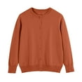 thumbnail image 5 of HCNTES Girls Cute Cardigan 100% Cotton Girls Button Up Sweater Long Sleeve Kids Knit Cardigan Crewneck Casual Kawii Clothes(9-10 Years,Brick Red#1), 5 of 5