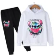thumbnail image 5 of Conjunto de sudaderas con capucha y pantalones de punto para niños y niñas, moda infantil, jerseys de punto, ropa, 2024, 5 of 5