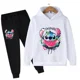 thumbnail image 5 of Conjunto de sudaderas con capucha y pantalones de punto para niños y niñas, moda infantil, jerseys de punto, ropa, 2024, 5 of 5
