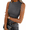Charcoal Grey, variant on Zeagoo Womens Sleeveless Mock Turtleneck Tank Tops Slim Fit Stretch Ribbed Tops Casual Basic Layering Shirts